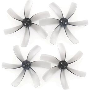 8pcs HQProp T51MMX6 51mm 6-Blade T-Mount Propeller Set (4X CW / 4X CCW) Gray Polycarbonate