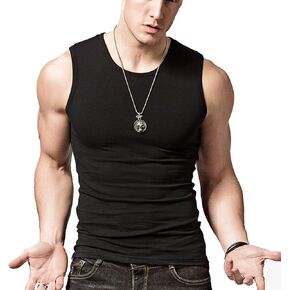 Mens Compression Athletic Muscle Sleeveless Tank Top Gym Work Out A-Shirt