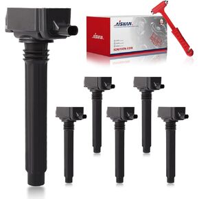 6PCS Ignition Coil Pack Replacement for 2011-2016 Chrysler Town & Country Dodge Avenger Challenger Durango Ram 1500 Promaster Routan V6 3.6L, UF648
