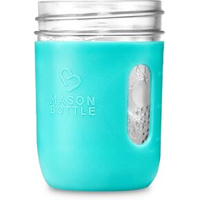 Mason Bottle Silicone Sleeve: Fits Any 4 Ounce Regular-Mouth Mason Jar, Extra Grip and Protection, Non-Toxic, Dishwasher Safe, Made in The USA (Agave Color)
