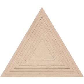 BENECREAT 7Pcs Rectangle Pottery Tools, Wooden Rectangle Geometric Figure Rail Set for DIY Ceramic Cutting and Printing Blank Modeling Mud Plate Forming, 13.7x6.7 inch