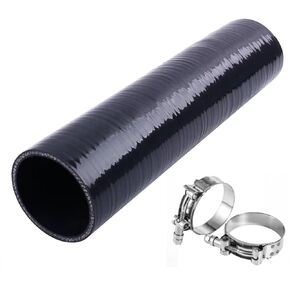 YSIL 4" Reducer Coupler Silicone Hose 4-Ply Reinforced Straight Turbo Intercooler Intake Pipe with T-Bolt Clamps 5MM Thickness
