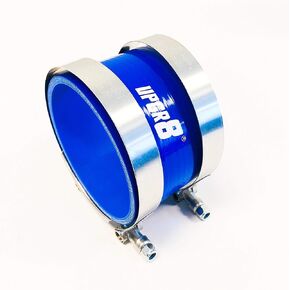 Upgr8 Universal 4-Ply عالي الأداء 3.5 بوصة خرطوم سيليكون مستقيم 89 مم + مشبك T-Bolt (3.5 بوصة أزرق) in Kuwait