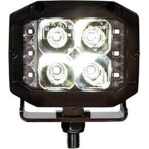 Buyers Products 1492197 Ultra Bright Wide Angle 4" LED Combination Spot-Flood Light, 10 LEDs, Clear Lens, Blunt Cut Connection, 18" Lead, 10mm Stud, Work Lights for Trucks