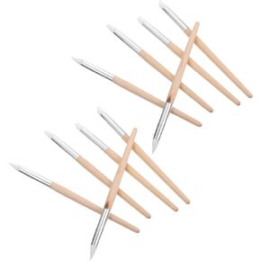 Baluue 10 قطع من عصا تنظيف القرص والمجوهرات، قلم تنظيف العملات المعدنية، ساعة إزالة المغناطيسية ومجموعة إصلاح المجوهرات، منظف منزلي، منظف حركة الساعات المنزلية، حزام خشبي برأس واحد in Kuwait