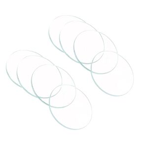 Watch Crystal Len Glass, 20mm Dia. Optical Glass Single Dome Face Crystals Replacement Lens Clear - (Applications: for Watchmaker Repair Electronic Mechanical Watch), 8-Pieces