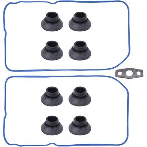 HiSport Engine Valve Cover Gasket Set VS50504R1 VS50250A fit for 4.8L 5.3L 6.0L 6.2L Chevy Avalanche, Silverado, Suburban, Tahoe, Express, GMC Sierra, Yukon, Envoy, Cadillac CTS, Escalade
