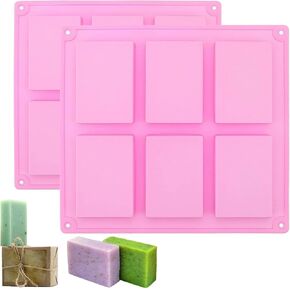 Rose Flower Soap Mold, 2 Pack Rose Ice Cube Mold, Rose Silicone Molds for Soap,Making Bath Bomb (Rose Flower)