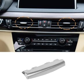 Jaronx Compatible with BMW X5/X6 Air Vent Clip Tab Chrome-Plated Trim, Upgraded Front Row Air Vent Clip Air Conditioning Vent Outlet Tab Clip (Compatible with BMW X5 F15 2014-2018, X6 F16 2015-2018)