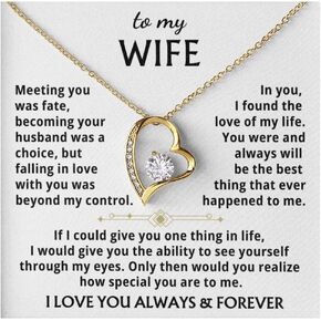 Jewelry To My Wife - the best thing that ever happened to me,Forever Love Necklace, Gift For Wife, Gift for her, Idea Gift For Women, Christmas Birthday Gift, Valentine Gift