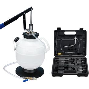 Handor 7.5L Transmission Fluid Pump Manual ATF Refill Tool Kit with 15pcs Adapters Automatic Transmission Fluid Refill Pump Set