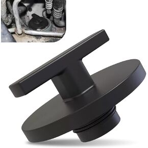 1 PC Automotive 57180 Oil Filter Plug, Tight Fit Oil Change Tool, Replacement 05083285AA 6806608AA MO608 FF1279 BF46031, Compatible with Ram 2500 3500 5.9L 6.7L Cummins 2013-2018 (Black)
