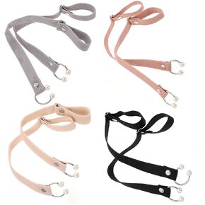 CALLARON 4-piece Set of Adjustable Pearl Anti-drop High Heel Decorations with Detachable Women's Boot Straps and Elastic Shoe Straps for Secure - Comfortable Fit, 37.00X1.50X0.10CM, 1078192A0ML