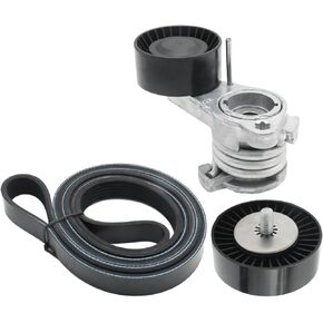 11288620022 Drive Belt Tensioner and Idler Pulley Kit Replacement for BMW 128i 2008 2009 2010 2011 2012 2013 Replace 11287530314