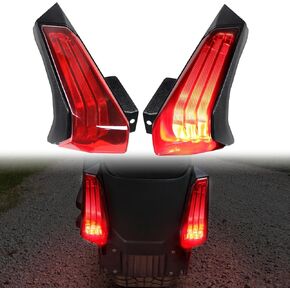 Tail Light for Ryker, LED Red Taillight Brake Light Compatible with Can-Am Ryker 600 900 & Ryker Rally 2019-2023 Accessories Replace #710005284, 710005285 (2PCS)