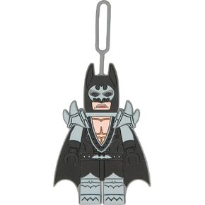 Lego Batman Movie Glam Rocker Batman Silicone Luggage Bag Tag for Travel, Gym, School, or Backpack