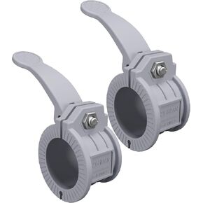 ZY-HUAN Olympic Barbell Clips 2inch Ajustable Barbell Clamps for Maximum Weight Capacity Weight Clips Pair of Locking for Dumbbell Bar (1.9-2inch, black)