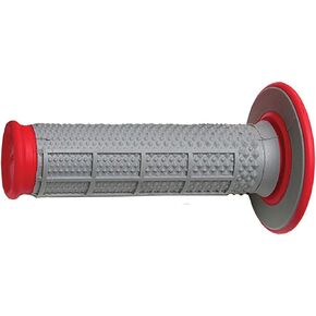 Renthal G163 Red/Gray Diamond/Waffle Soft/Firm Compound Tapered Motocross Grip