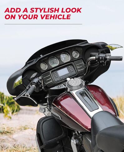 KEMIMOTO Spear Blade Mirrors للدراجات النارية مرايا الرؤية الخلفية زوج واحد من المرايا الجانبية الرياضية لشارع Glide Electra Glide Softail Dyna 1982-2020 2021 2022 (أسود) in Saudi Arabia