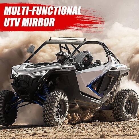 UTV Side Mirrors Compatible with Can-am Maverick Trail Sport, Polaris Ranger XP, General, Brutus, Taxis All Adjustable Break-Away Rear View Mirror in Saudi Arabia