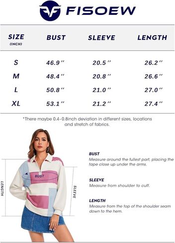 Fisoew المرأة كتلة اللون البلوز عارضة الصوف الربع البريدي البلوز الدافئة المرقعة كم طويل الخريف قمم in Kuwait