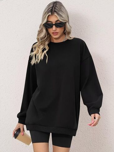 ORANDESIGNE Oversized Graphic Sweatshirt for Women Long Sleeve Crewneck Pullover Casual Fall Hoodie Tops 2024 in Kuwait