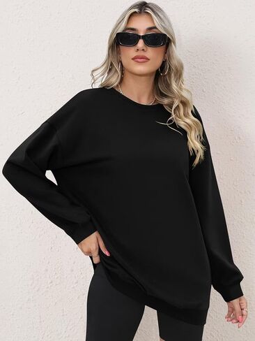 ORANDESIGNE Oversized Graphic Sweatshirt for Women Long Sleeve Crewneck Pullover Casual Fall Hoodie Tops 2024 in Kuwait