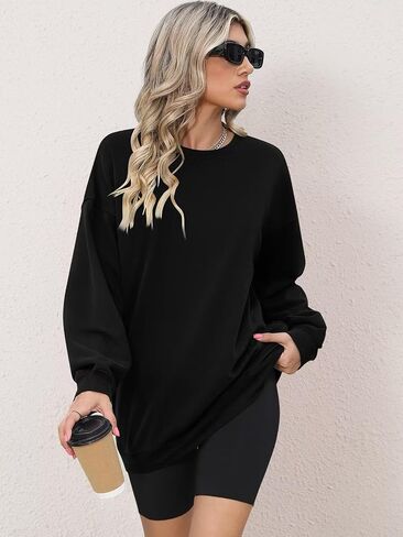ORANDESIGNE Oversized Graphic Sweatshirt for Women Long Sleeve Crewneck Pullover Casual Fall Hoodie Tops 2024 in Kuwait