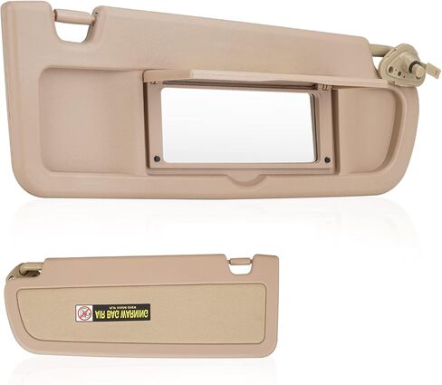 Youxmoto Sun Visor Right Passenger Side for Honda Civic 2006 2007 2008 2009 2010 2011 EX LX Sedan SI Coupe, Beige Visor Reolaces 83230-SNA-A01ZA in Saudi Arabia