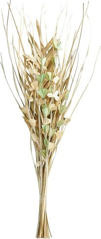 Deco 79 Dried Plant Palm Leaf Handmade Natural Foliage Tall Floral Grass Bouquet with Green Accents, 18" x 6" x 38", Beige in Saudi Arabia