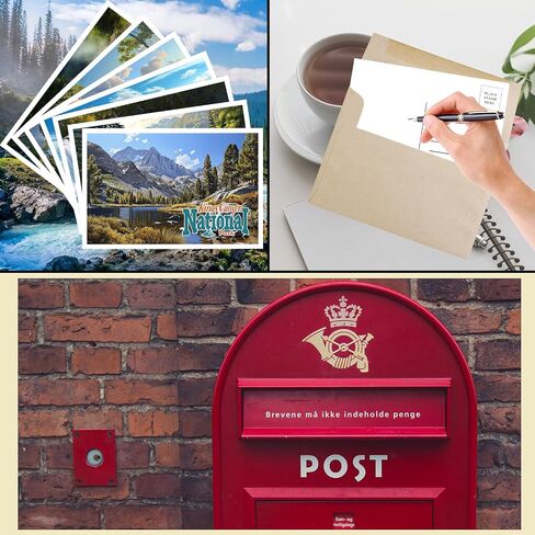 63pcs National Park Theme Postcards U.S. -Travel Landscape Postcard Decor Gift With Mailing Side - 4" x 6" Cards in Saudi Arabia