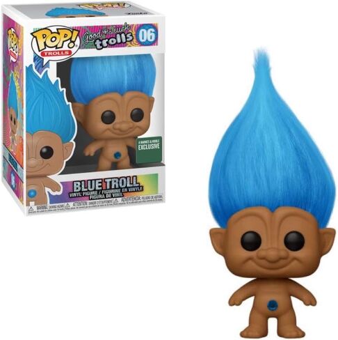 Funko Pop! Trolls - Good Luck Trolls - Blue Troll With Blue Hair - B&N Exclusive #06 in Saudi Arabia