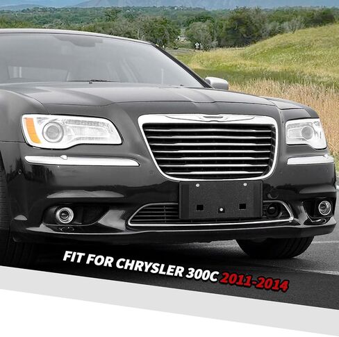 Jimen Fit for Chrysler 300C 2011-2014, Front License Plate Mount Tag Holder Frame Bracket in Saudi Arabia