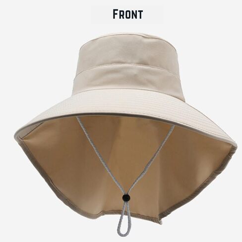 Outdoor Sun Hat for Women, UPF 50+ Wide Brim Summer Hat and Fishing Hat with Neck Flap in Saudi Arabia