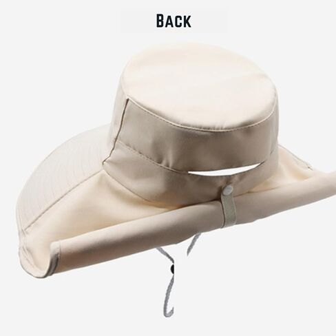 Outdoor Sun Hat for Women, UPF 50+ Wide Brim Summer Hat and Fishing Hat with Neck Flap in Saudi Arabia