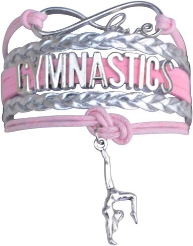 Infinity Collection Gymnastics Bracelet- Gymnastics Bracelet- Gymnastics Jewelry - Gift For Gymnast, Gymnastic Coaches & Teams (Rainbow) in Kuwait