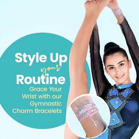 Infinity Collection Gymnastics Bracelet- Gymnastics Bracelet- Gymnastics Jewelry - Gift For Gymnast, Gymnastic Coaches & Teams (Rainbow) in Kuwait