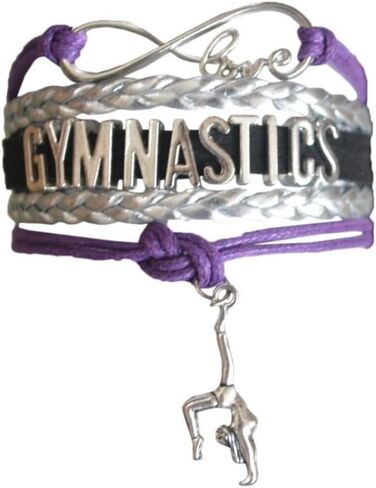 Infinity Collection Gymnastics Bracelet- Gymnastics Bracelet- Gymnastics Jewelry - Gift For Gymnast, Gymnastic Coaches & Teams (Rainbow) in Saudi Arabia