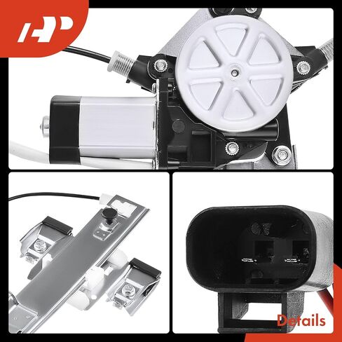 A-Premium Power Window Regulator with Motor Compatible with Chevrolet HHR 2006-2011 Wagon Rear Left Driver Side in Saudi Arabia
