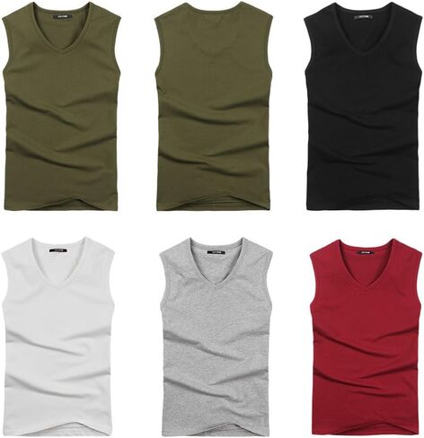 Mens Compression Athletic Muscle Sleeveless Tank Top Gym Work Out A-Shirt in Saudi Arabia