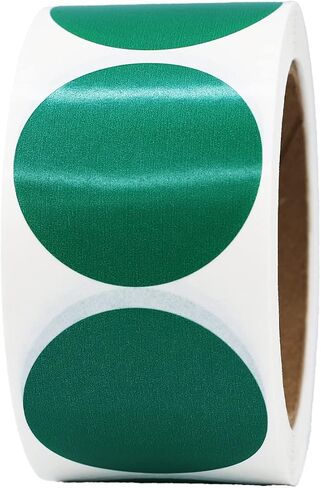 Green Color Coding Labels for Organizing Inventory 2 Inch Round Circle Dots 500 Total Adhesive Stickers On A Roll in Saudi Arabia