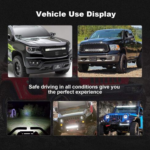 42" LED Light Bar Curved Triple Row 576W Light Bars Off Road Lights 2pc 4inch 60W Driving Fog Lamps with Rocker Switch Harness Wiring for Trucks Polaris ATV UTV Jeep Boats in Saudi Arabia