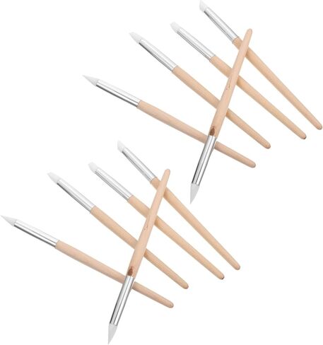 Baluue 10 قطع من عصا تنظيف القرص والمجوهرات، قلم تنظيف العملات المعدنية، ساعة إزالة المغناطيسية ومجموعة إصلاح المجوهرات، منظف منزلي، منظف حركة الساعات المنزلية، حزام خشبي برأس واحد in Kuwait