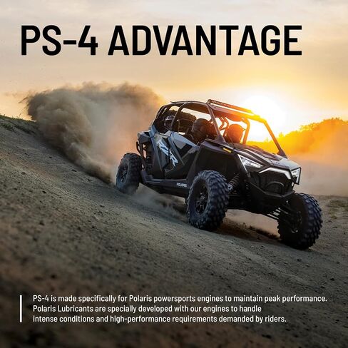 Polaris PS-4 All-Season 4 Cycle 5W-50 زيت صناعي كامل لـ RANGER، GENERAL، RZR، Sportsman، Scrambler، ACE مع محرك رباعي الأشواط، لـ UTV SxS ATV، 1 كوارت، الكمية 1-2876244 in Saudi Arabia