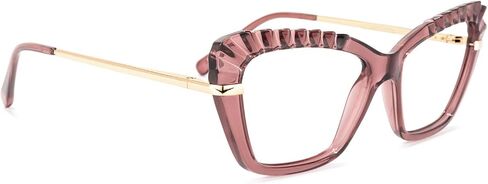 Zeelool Chic TR90 Cat Eye Blue Light Blocking Glasses for Women 100% UV400 Protection Eyewear Sophie OX043050 in Saudi Arabia