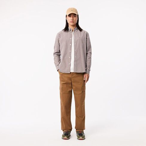 Lacoste Men's Checked Poplin Shirt in Saudi Arabia
