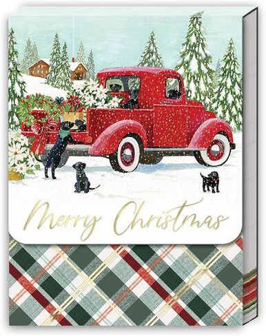 دفتر ملاحظات للجيب لعيد الميلاد على شكل شاحنة حمراء من بانش ستوديو (47318) in Kuwait