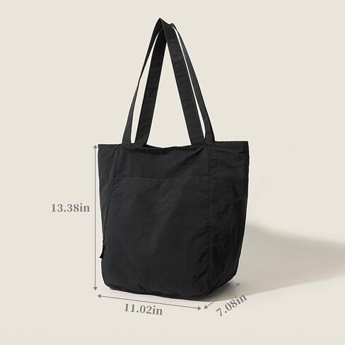 Barsine Tote Bag for Women Unisex Lightweight Nylon Totes Purses and Handbags Large Casual Shoulder Hobo for Travel Gym in Saudi Arabia