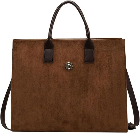 Suede Tote Handbag Winter Fall Shoulder Bag Purse for Women Men Adjustable Strap Trendy Crossbody Bag 2024 in Saudi Arabia