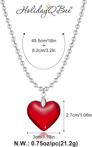 Gold Necklaces For Women Gold Heart Necklace Silver Link Necklace Heart Pendant Necklace Fashion Jewelry in Saudi Arabia